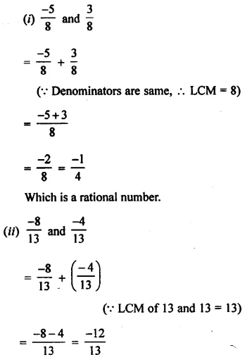 Selina Concise Mathematics Class 8 ICSE Solutions Chapter 1 Rational Numbers EX 1A 2