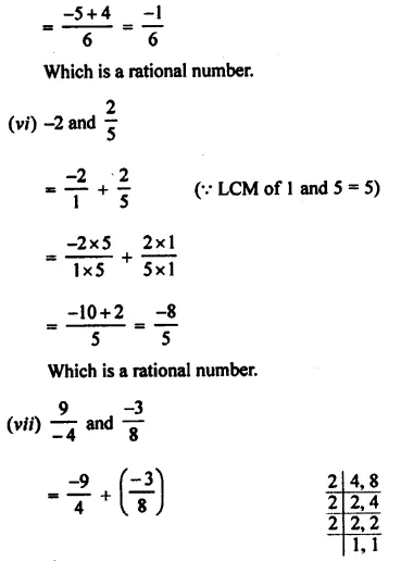 Selina Concise Mathematics Class 8 ICSE Solutions Chapter 1 Rational Numbers EX 1A 5