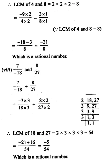 Selina Concise Mathematics Class 8 ICSE Solutions Chapter 1 Rational Numbers EX 1A 6