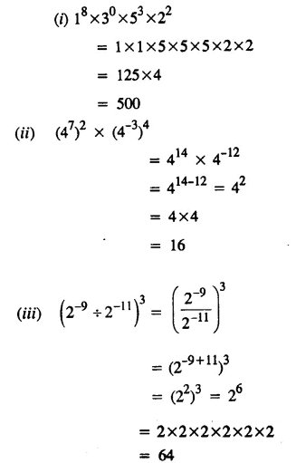 Selina Concise Mathematics Class 8 ICSE Solutions Chapter 2 Exponents (Powers) EX 2B 10