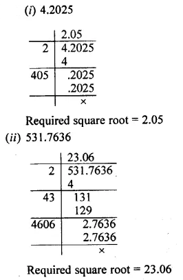 Selina Concise Mathematics Class 8 ICSE Solutions Chapter 3 Squares and Square Roots Ex 3B 23