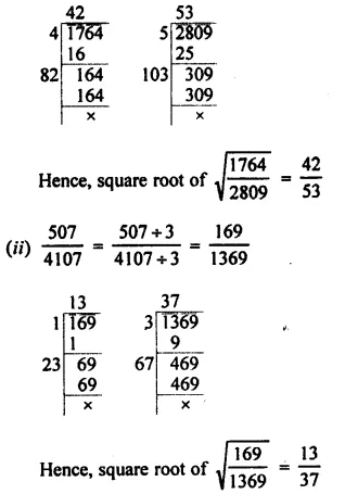 Selina Concise Mathematics Class 8 ICSE Solutions Chapter 3 Squares and Square Roots Ex 3B 36