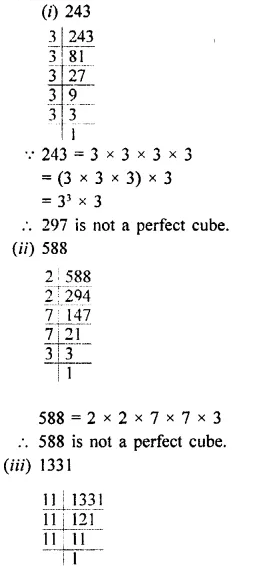 Selina Concise Mathematics Class 8 ICSE Solutions Chapter 4 Cubes and Cube-Roots (Including use of tables for natural numbers) Ex 4A 2