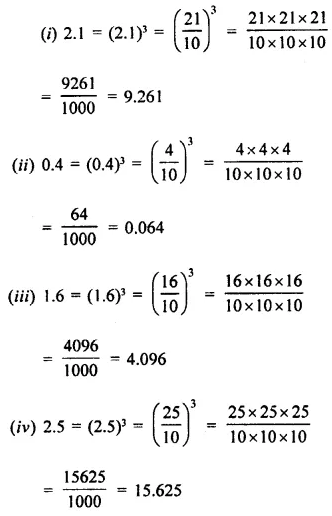 Selina Concise Mathematics Class 8 ICSE Solutions Chapter 4 Cubes and Cube-Roots (Including use of tables for natural numbers) Ex 4A 5