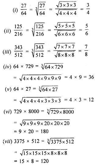 Selina Concise Mathematics Class 8 ICSE Solutions Chapter 4 Cubes and Cube-Roots (Including use of tables for natural numbers) Ex 4B 21