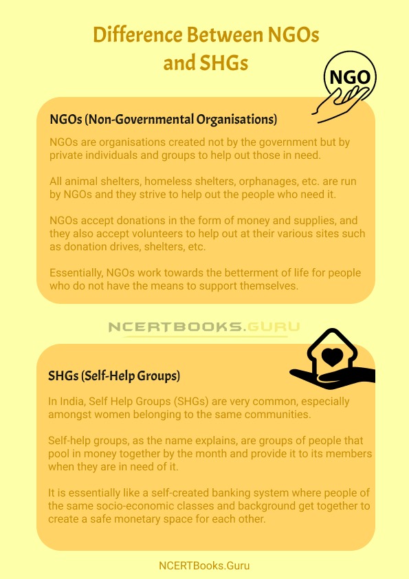 Difference Between NGOs and SHGs 1