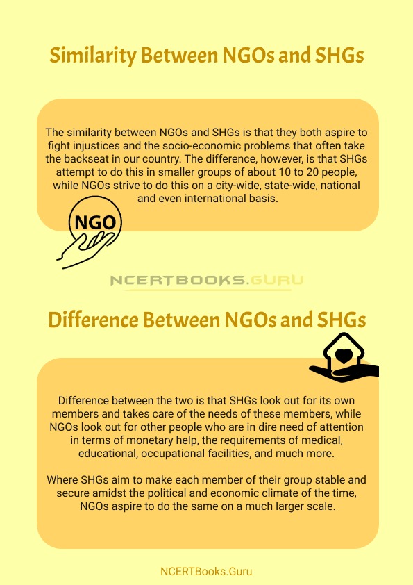Difference Between NGOs and SHGs 2