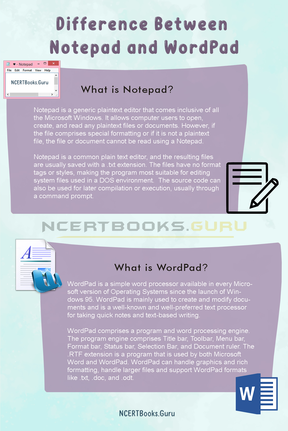 Difference Between Notepad and WordPad 1