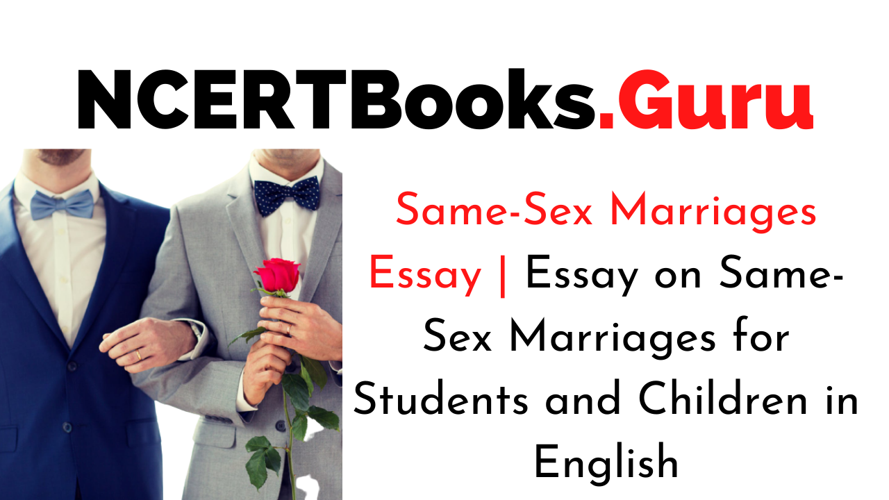 what is same sex marriage essay