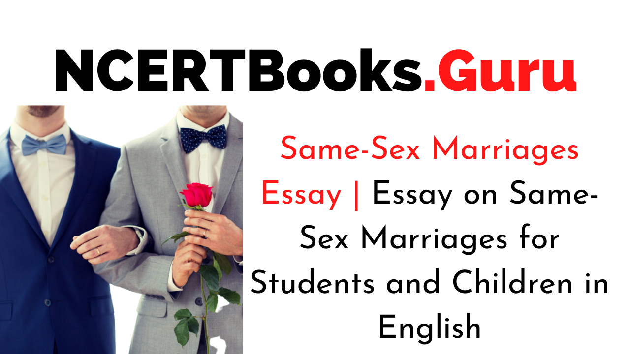 same sex marriage topics for an essay