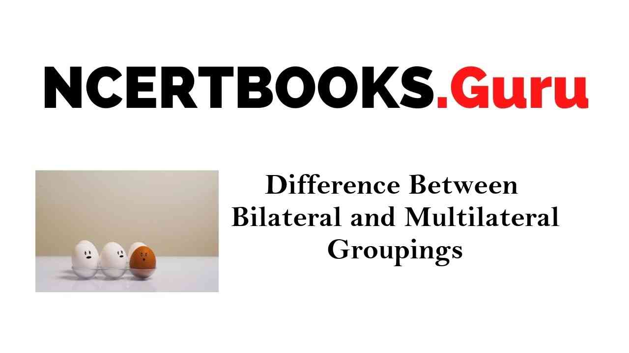 Difference Between Bilateral and Multilateral Groupings
