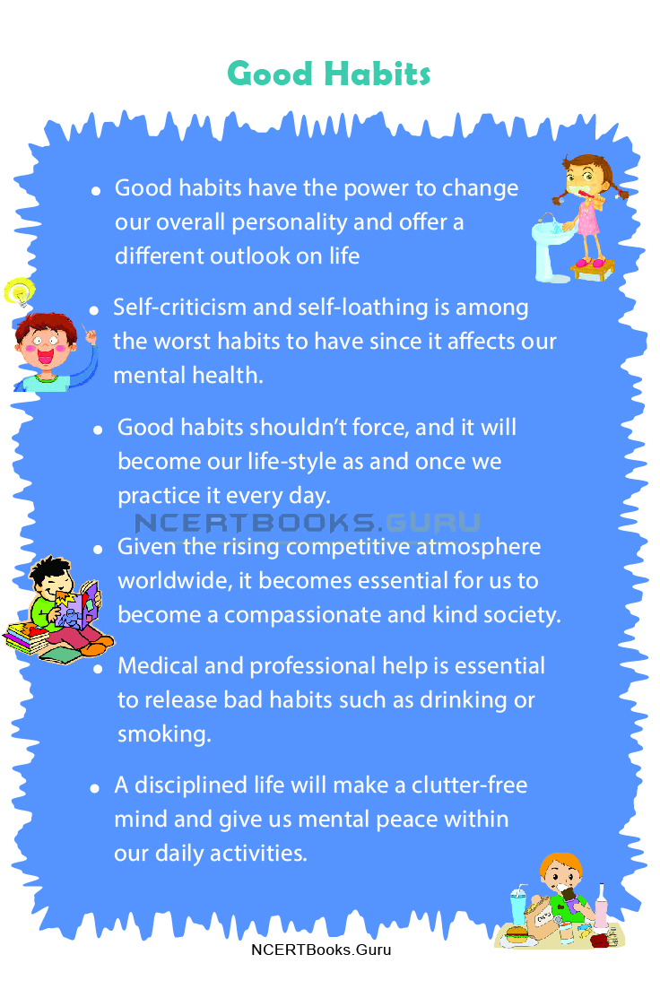 10 Lines on Good Habits 1