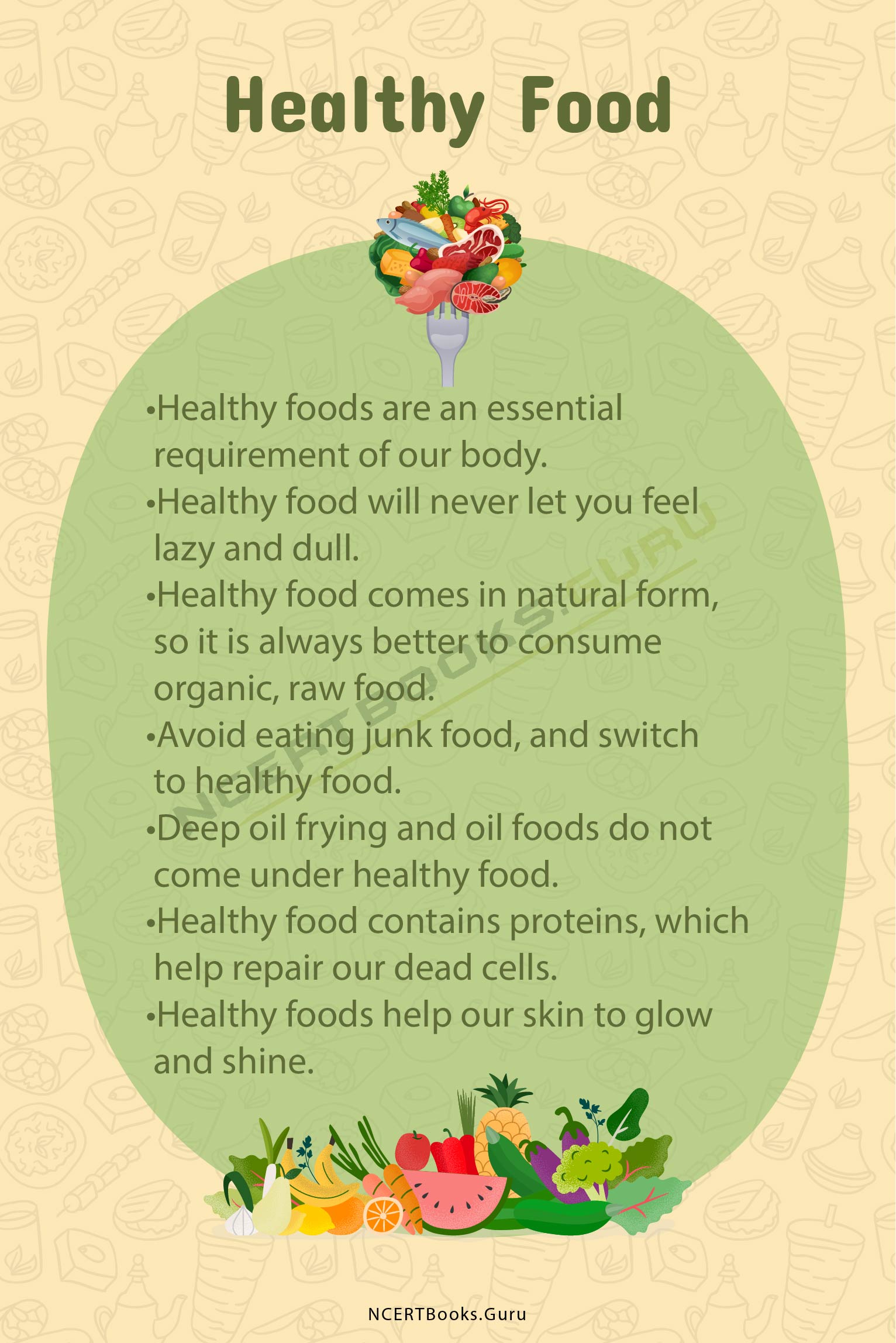 10 Lines on Healthy Food 2
