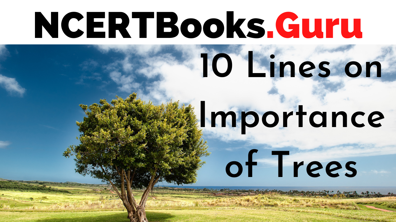 10 Lines on Importance of Trees