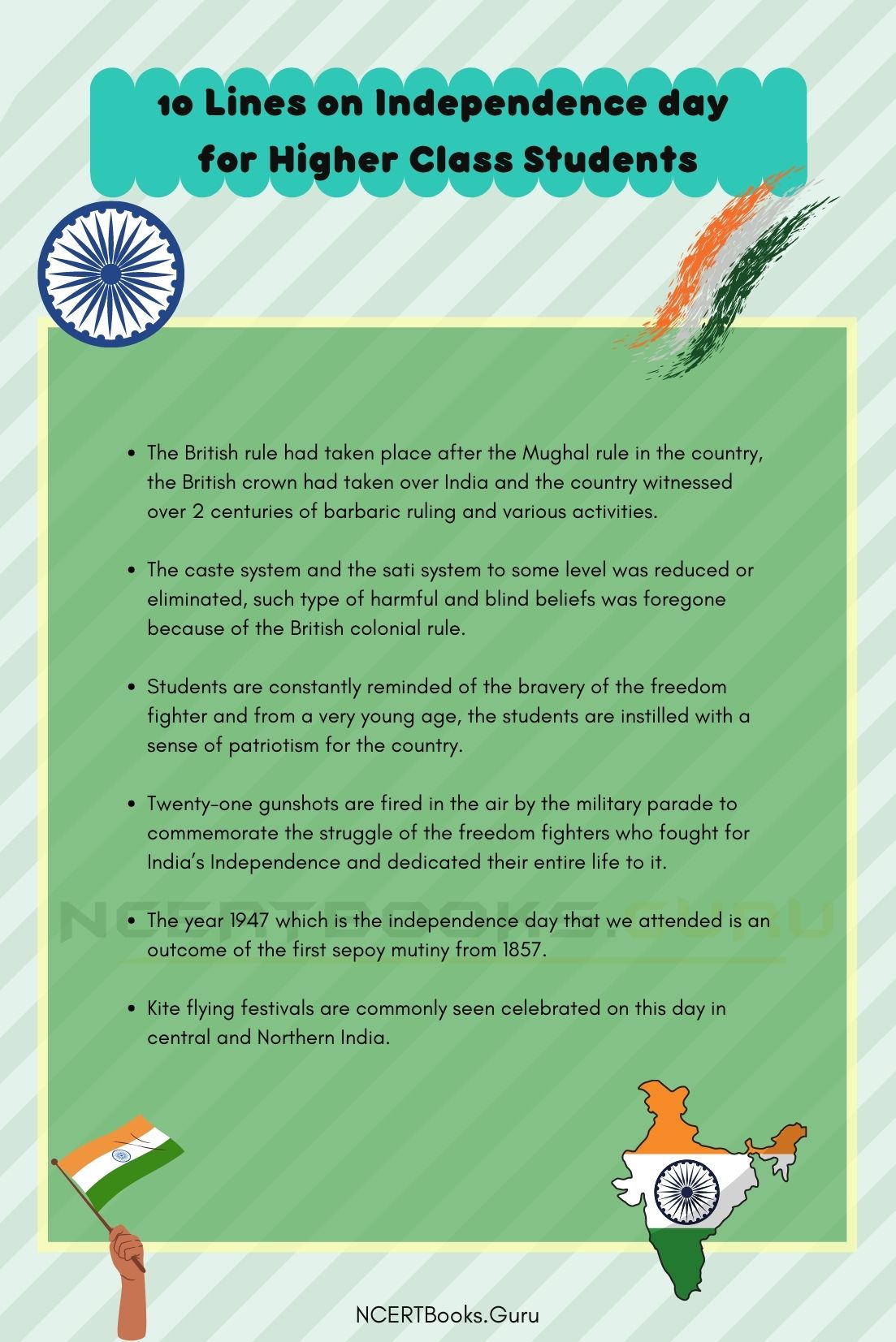 10 Lines on Independence day 2