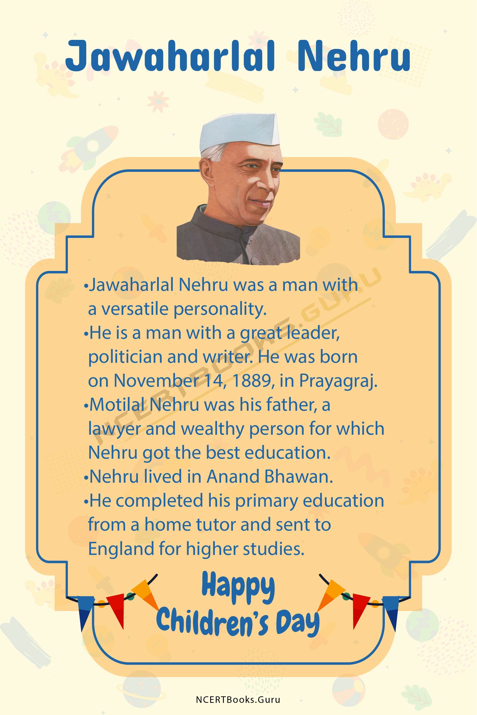 10 Lines on Jawaharlal Nehru 1