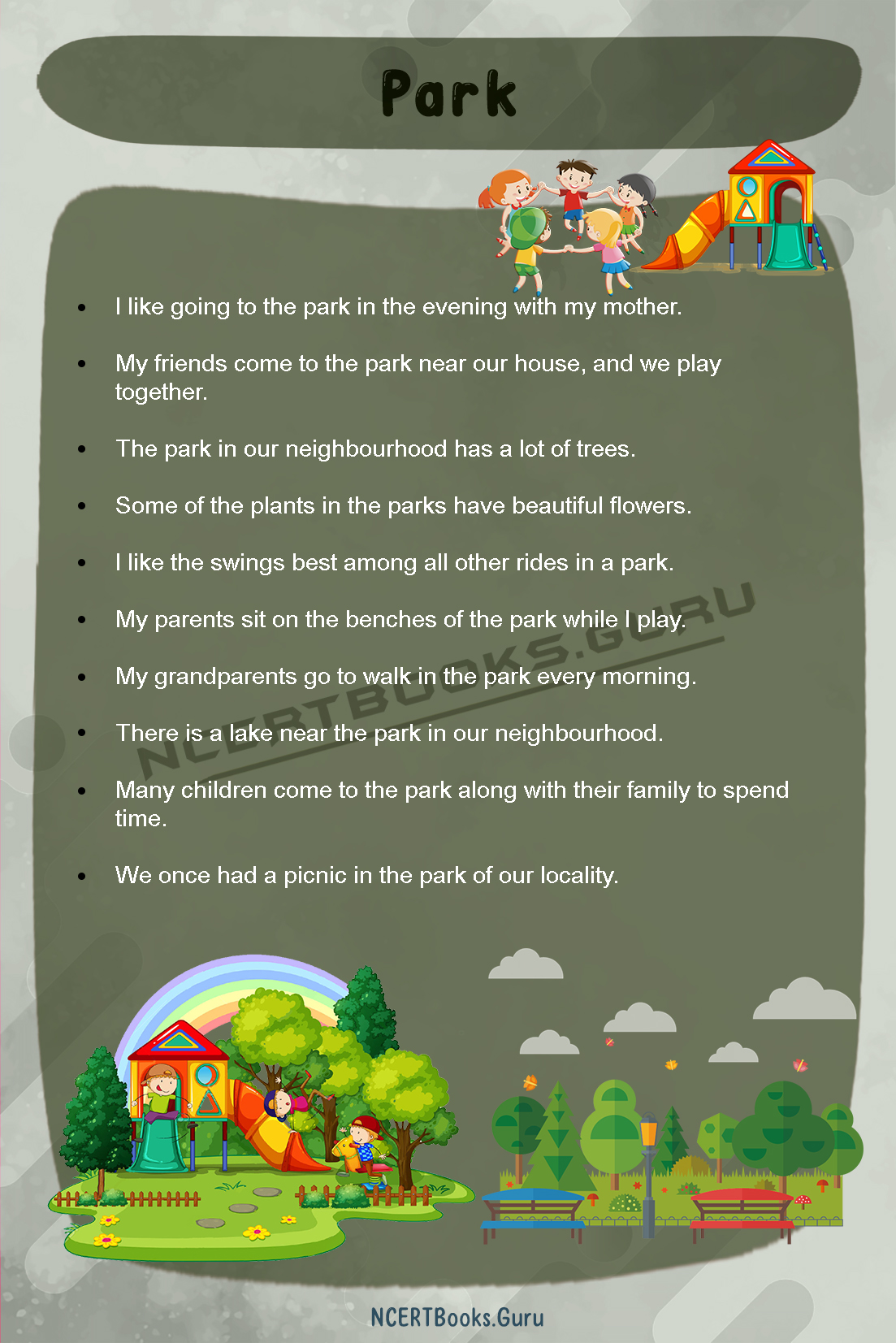 park essay for class 7