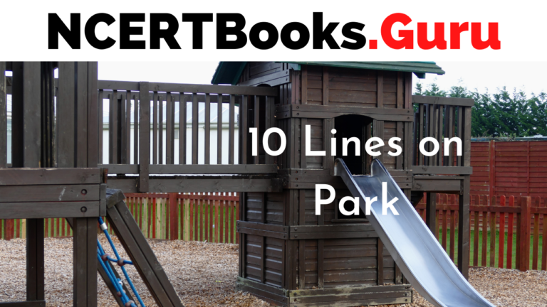 10 Lines On Park For Students And Children In English NCERT Books