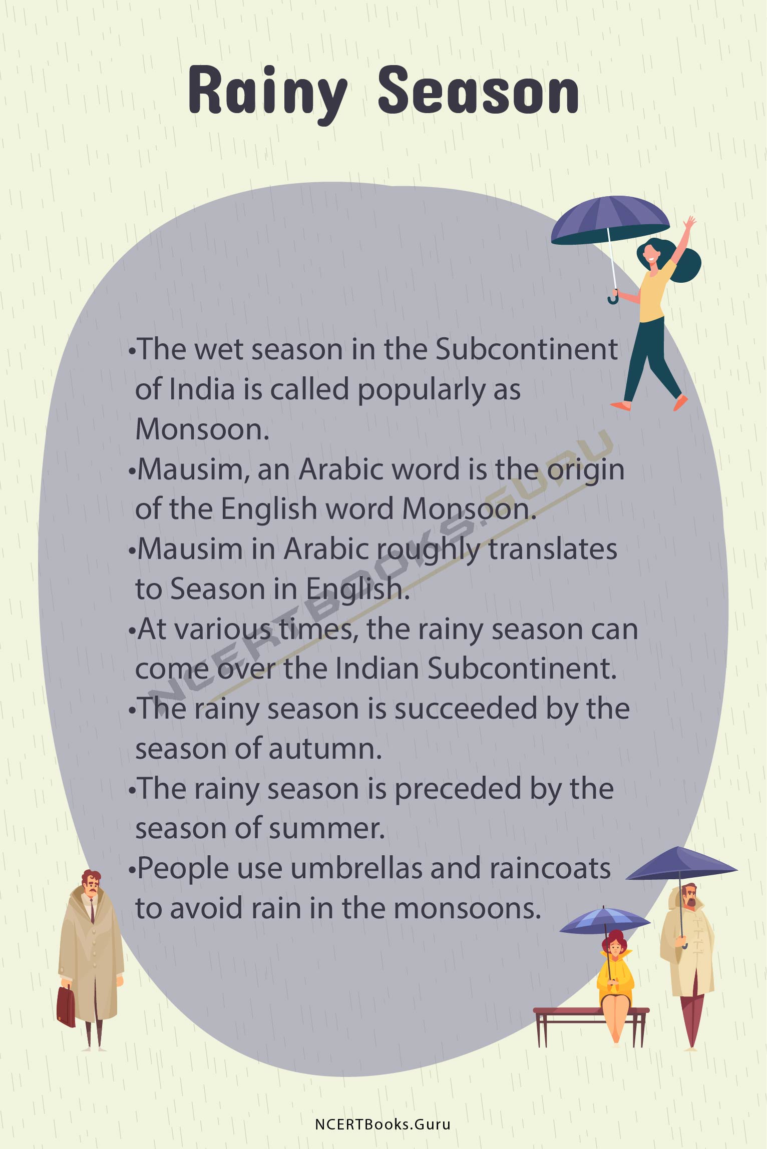 rainy season essay 10 lines for class 5