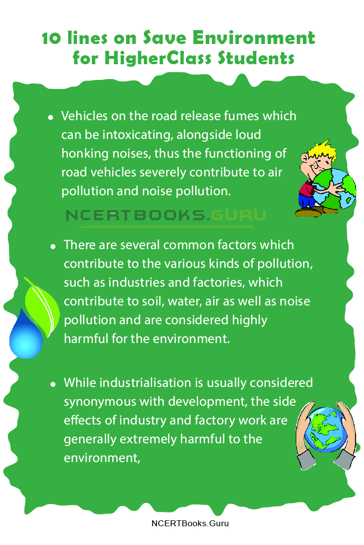 10 Lines on Save Environment 2