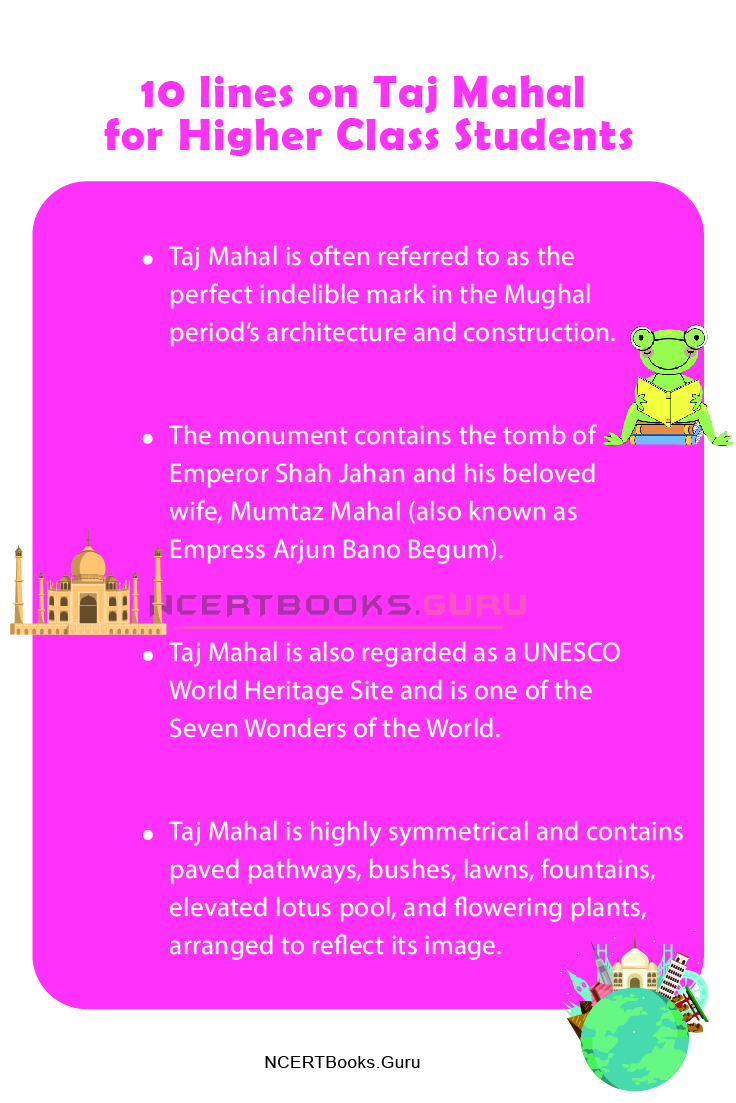 10 Lines on Taj Mahal 2