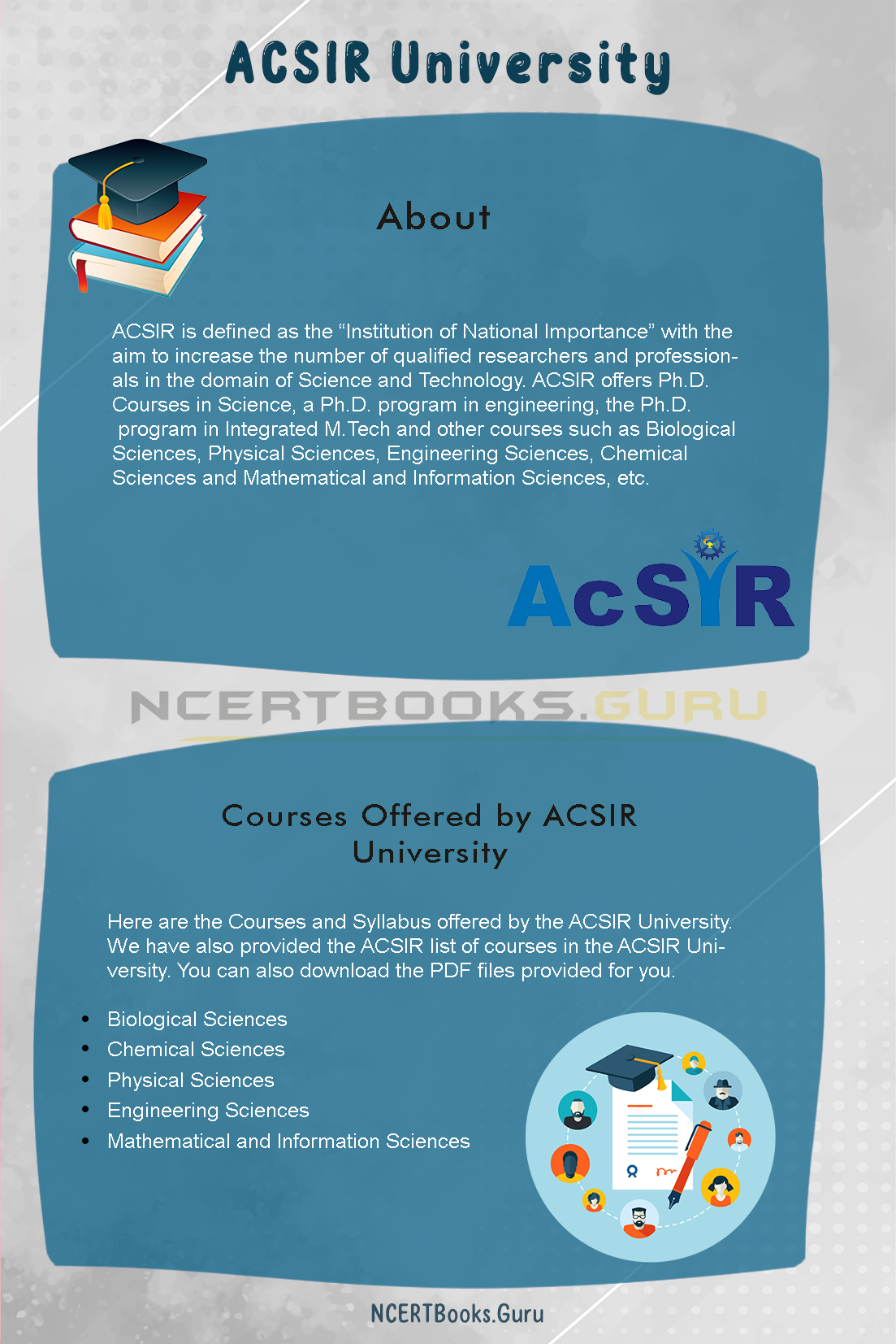 ACSIR University Courses And Syllabus