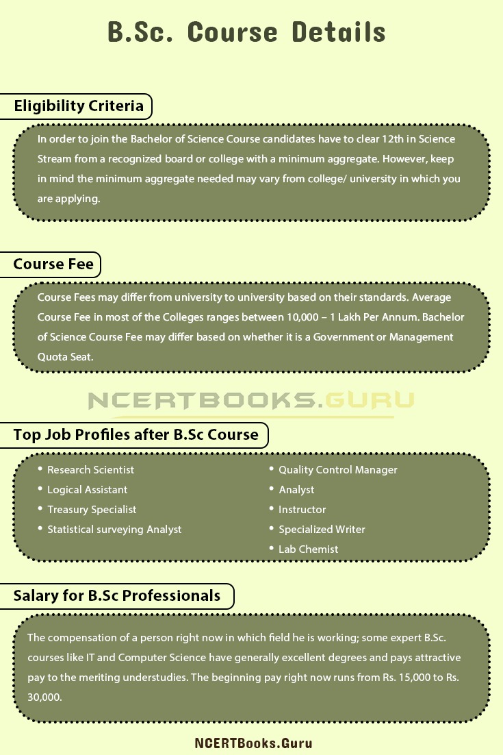 B.Sc. Course Details