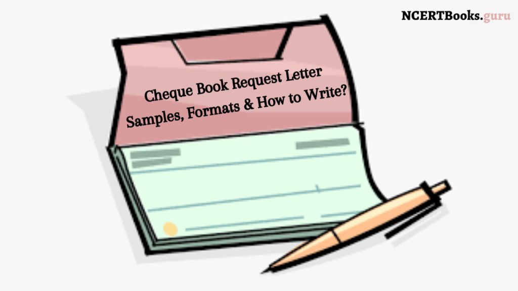 Cheque book request letter format and samples