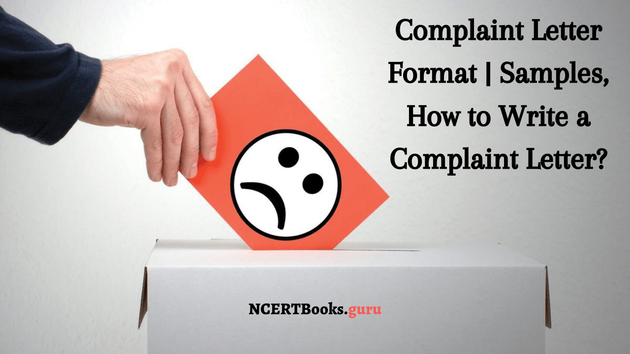 Complaint letter format and samples