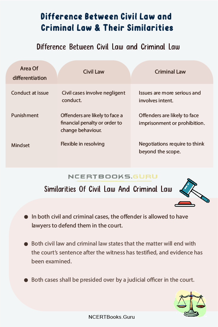 Difference Between Civil Law and Criminal Law 2