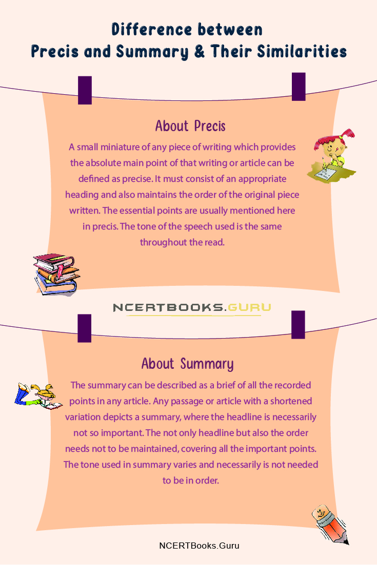 Difference between Precis and Summary 1