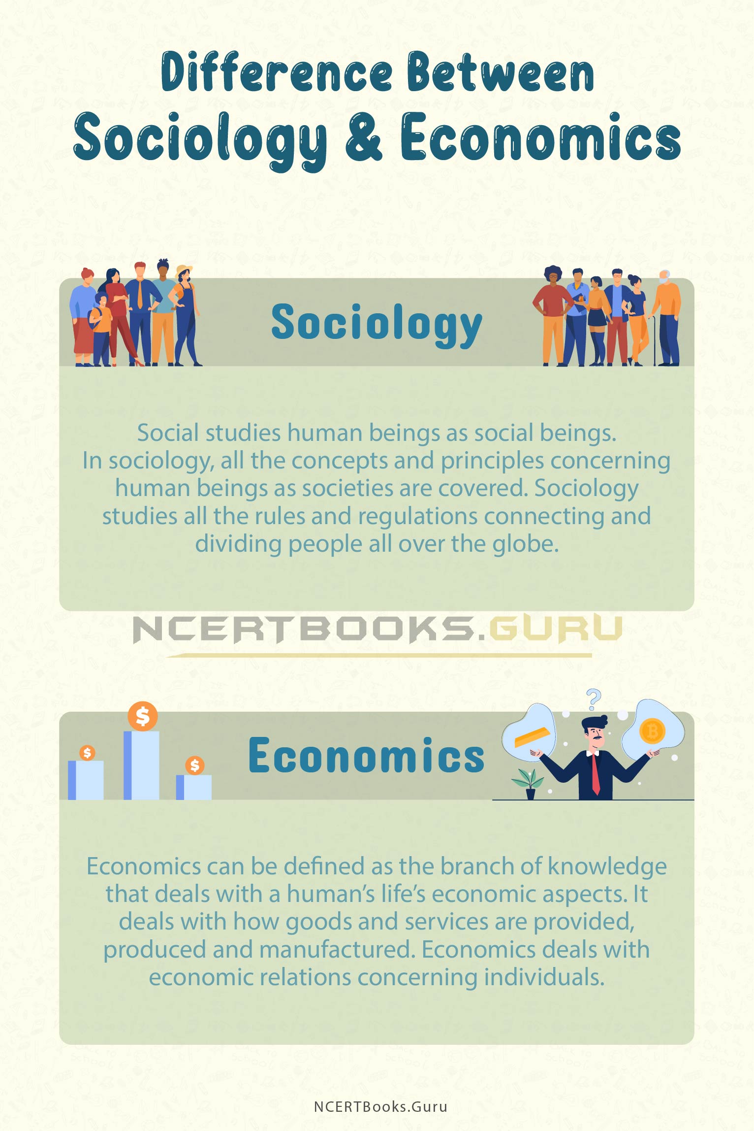Difference between Sociology and Economics 1