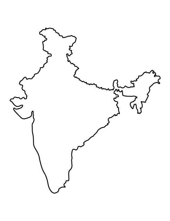 Printable Blank Political Map Of India India Outline Map With States And Union Territories | Printable India Map Printable Blank Political Map Of India India Outline Map With States And Union Territories | Printable India Map