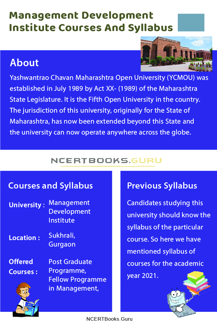 Management Development Institute Courses And Syllabus