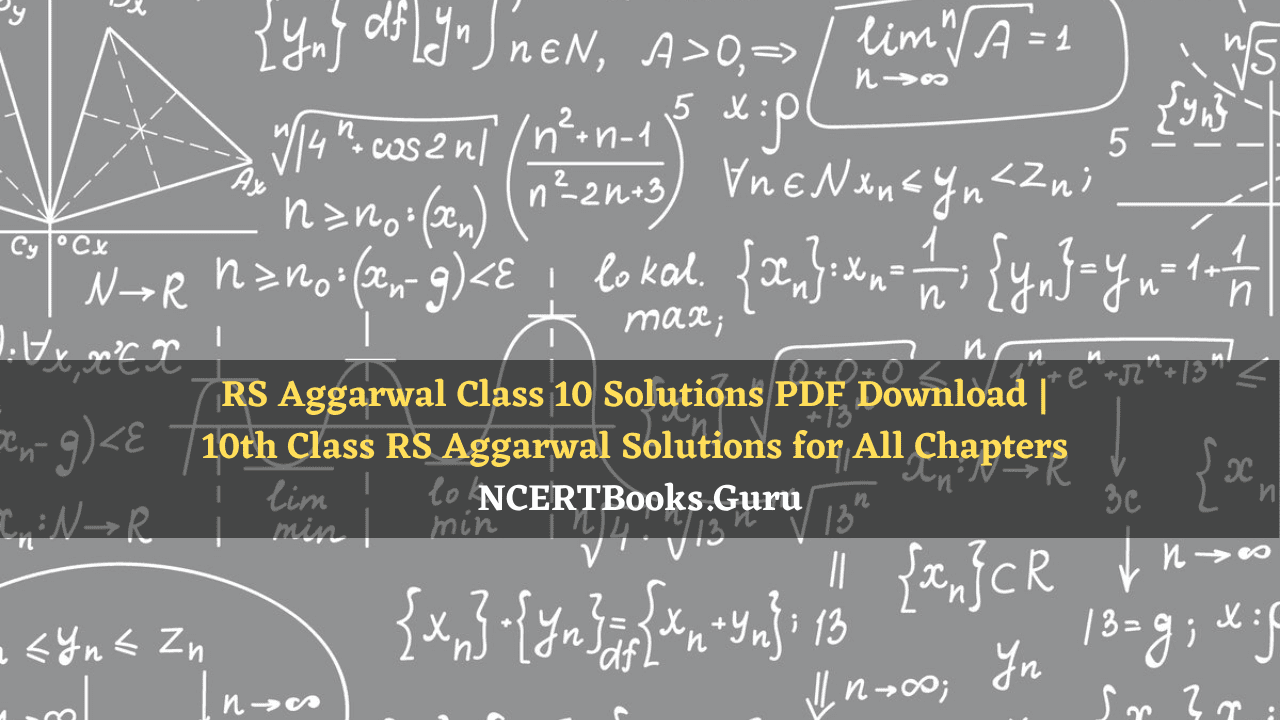 RS Aggarwal Class 10 Solutions