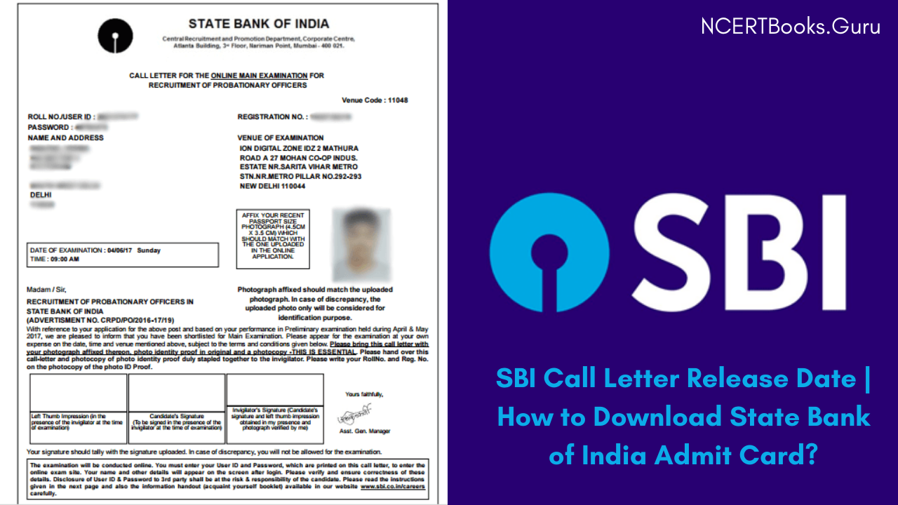 SBI Call Letter imp dates and steps to download the admit card