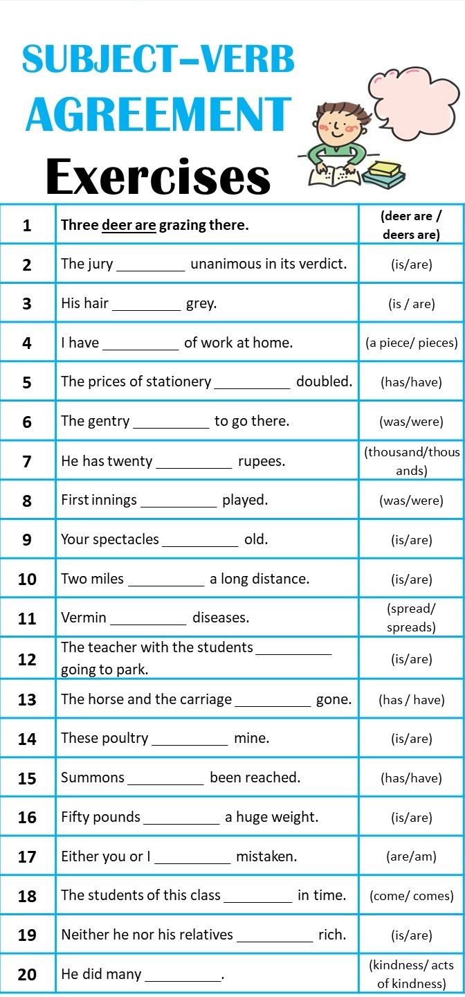 noun-verb-agreement-worksheet