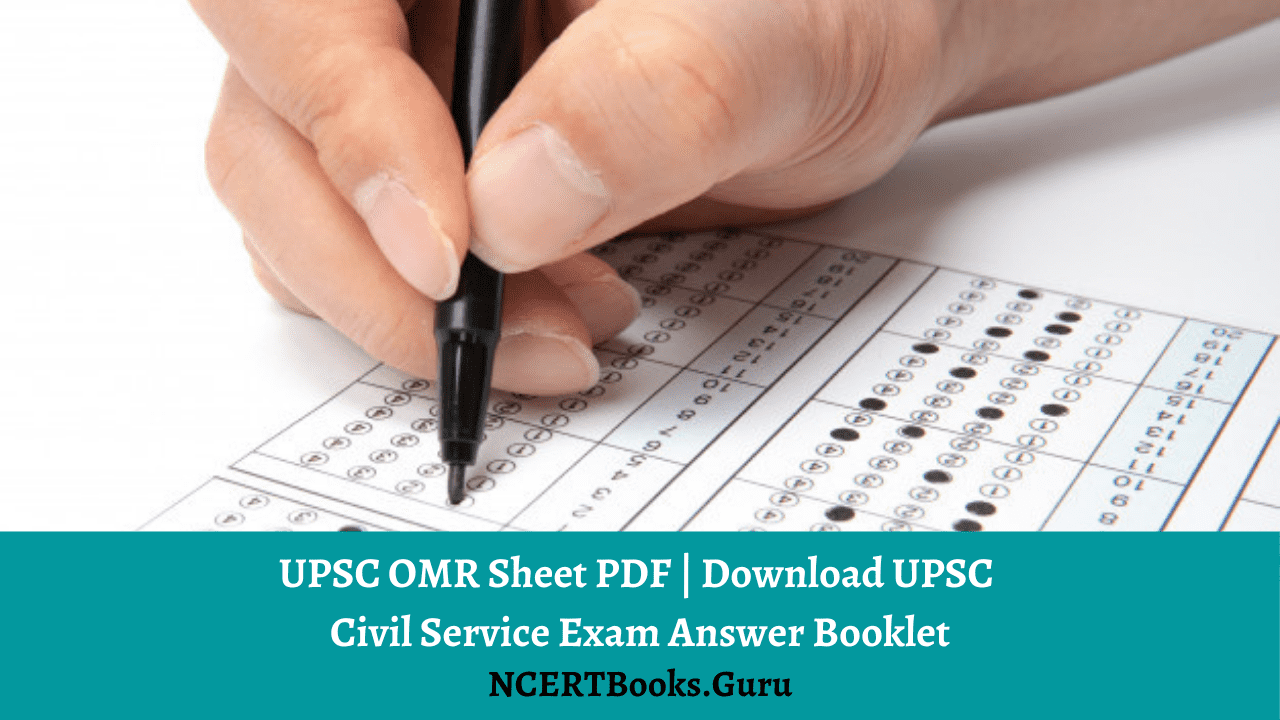 UPSC OMR Sheet PDF