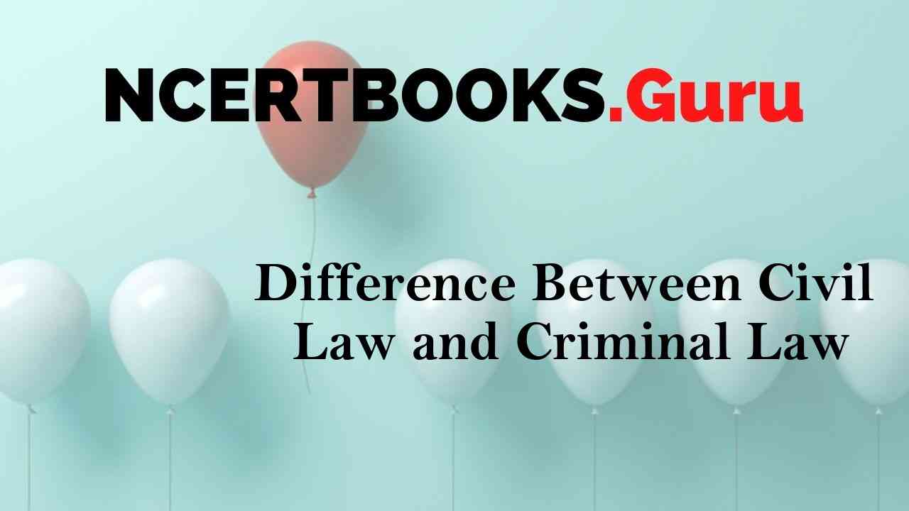 Difference Between Civil Law And Criminal Law