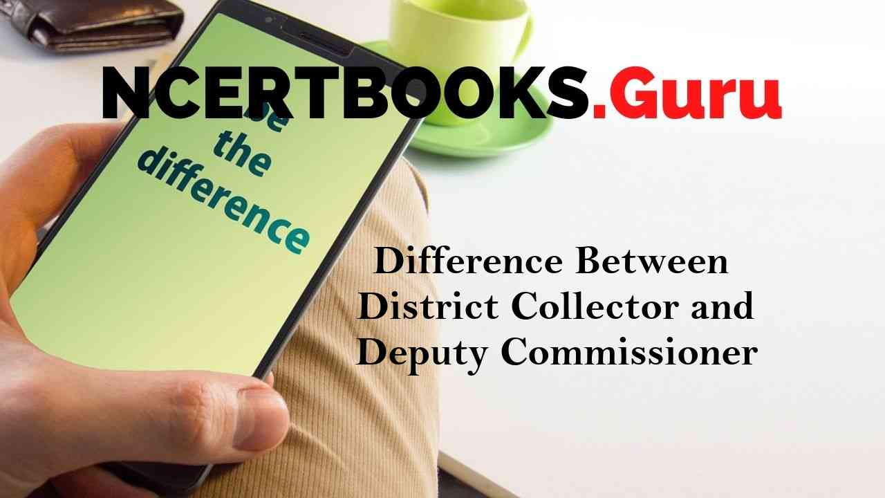Difference Between District Collector and Deputy Commissioner
