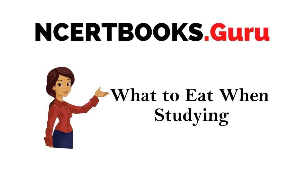 What To Eat When Studying