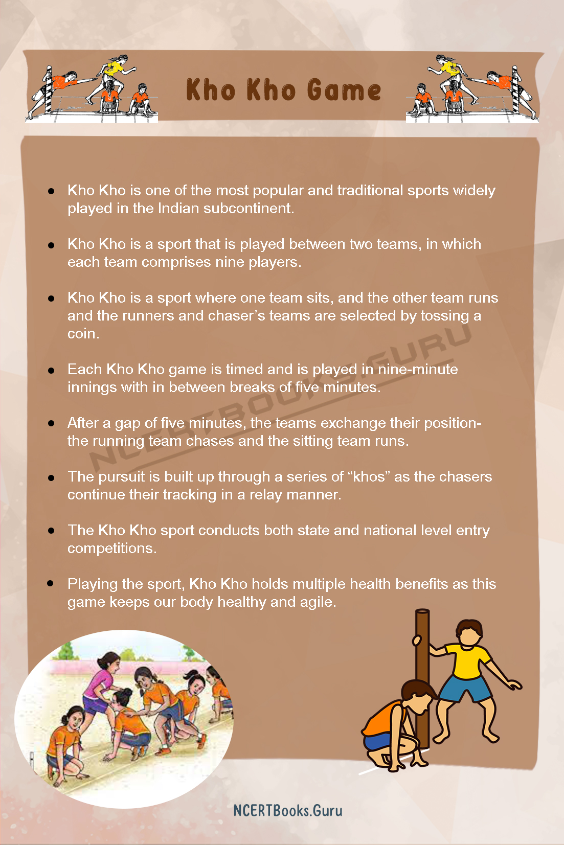 10 Lines about Kho Kho Game 1