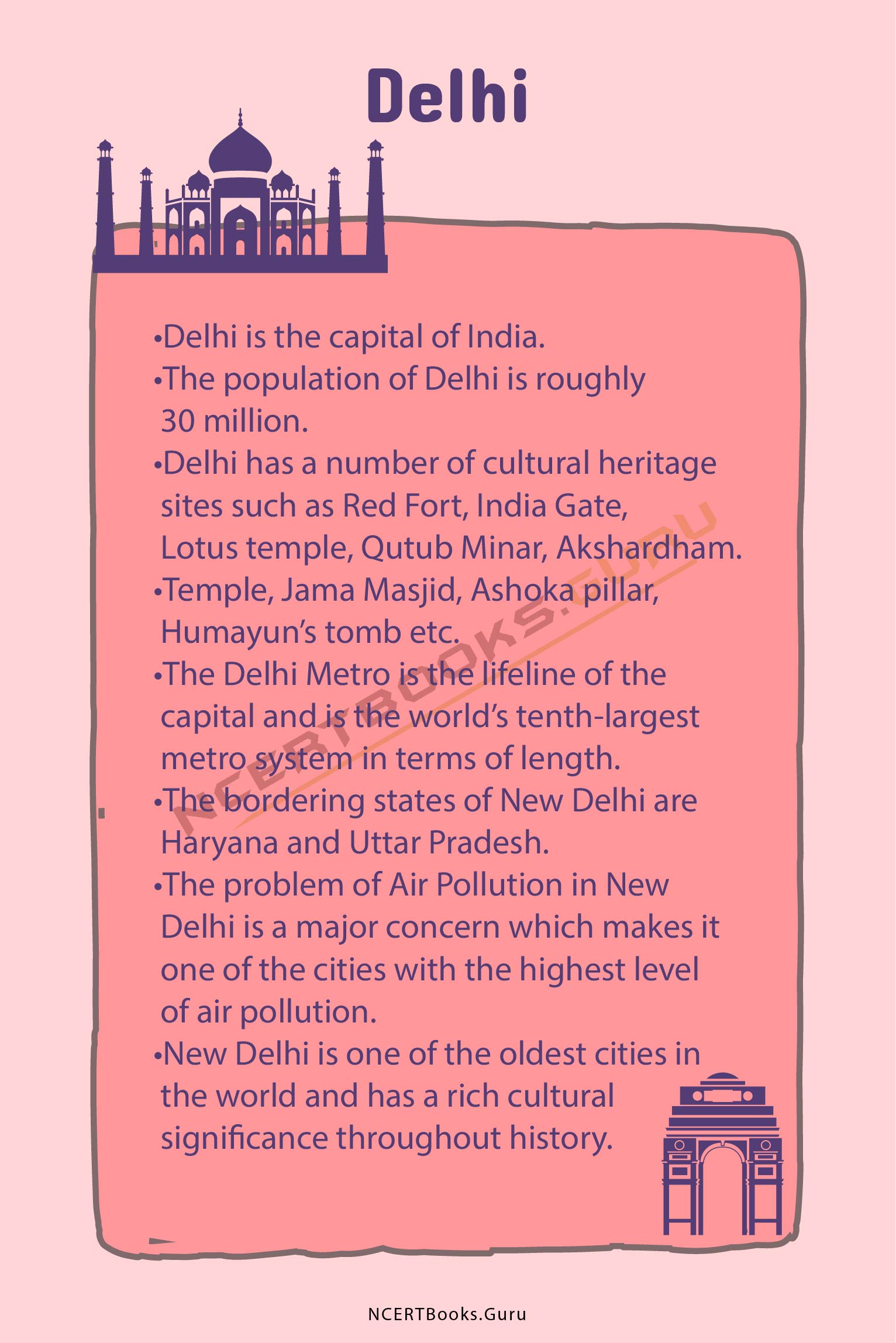 10 Lines on Delhi 1