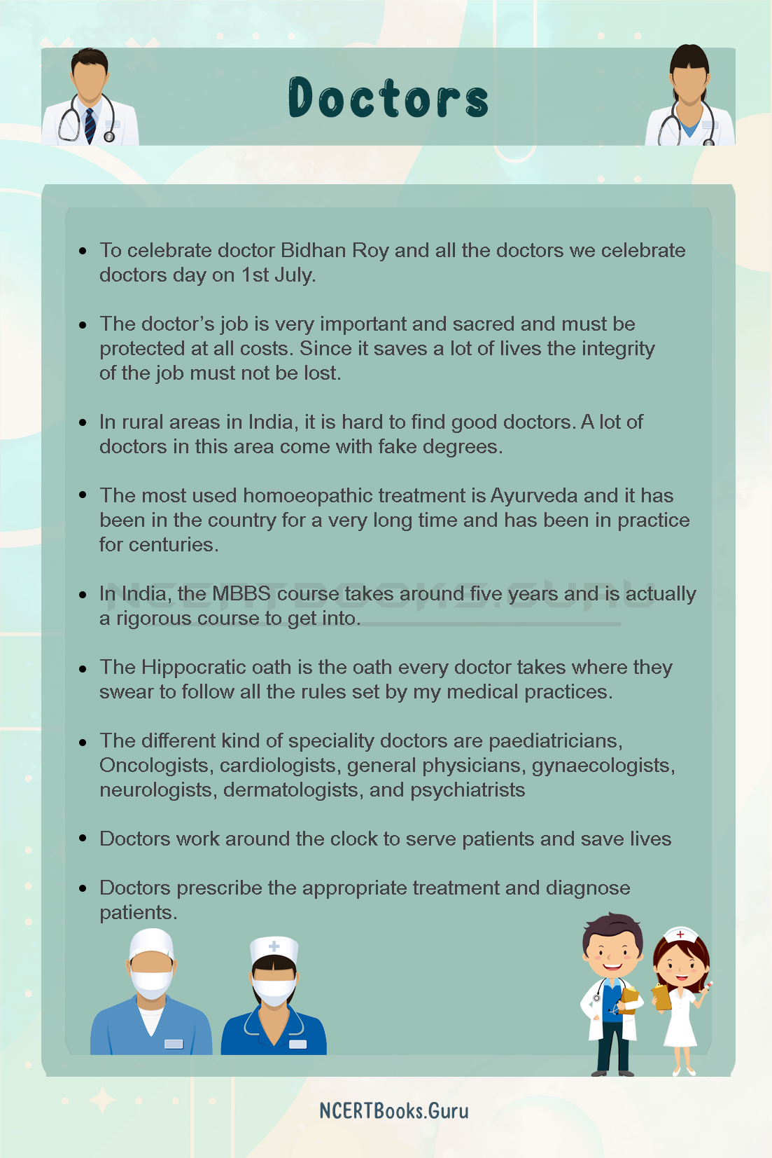 10 Lines on Doctors 1