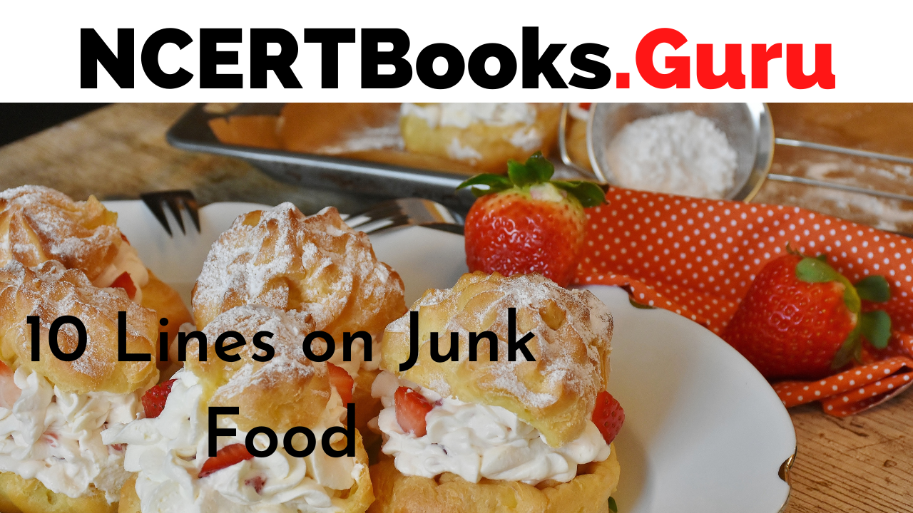 10 Lines on Junk Food