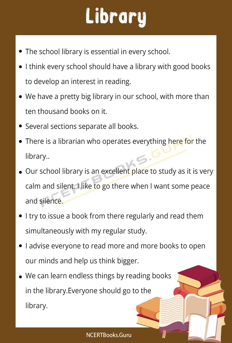 10 Lines on Library 1