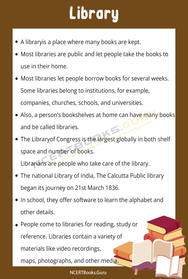 uses of library in school