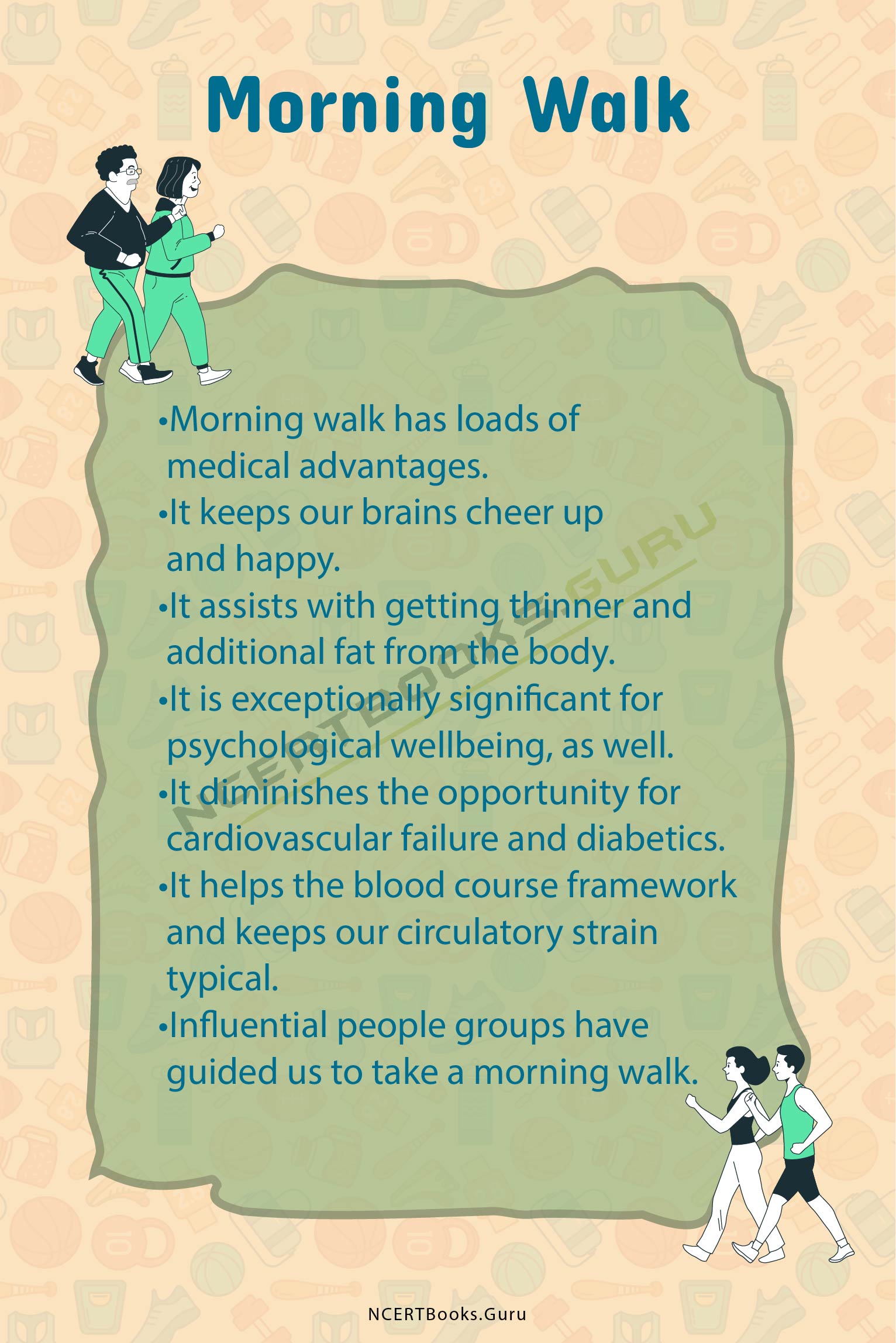 morning walk essay for class 6