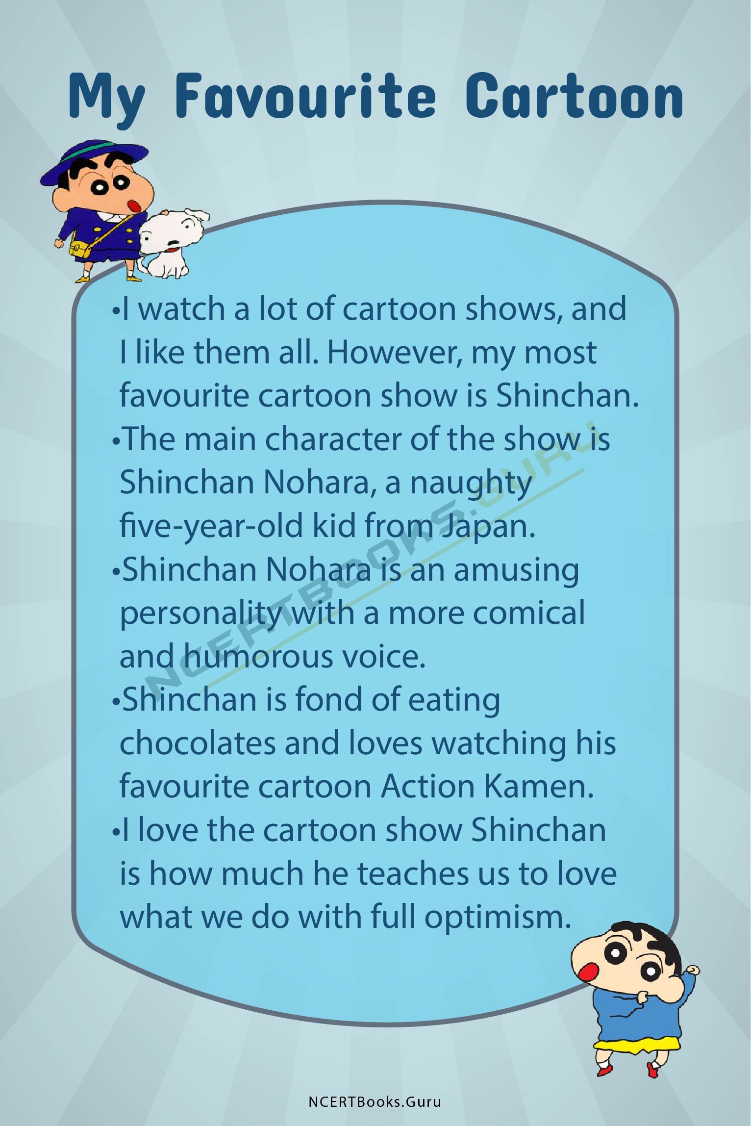 descriptive essay on my favourite cartoon character