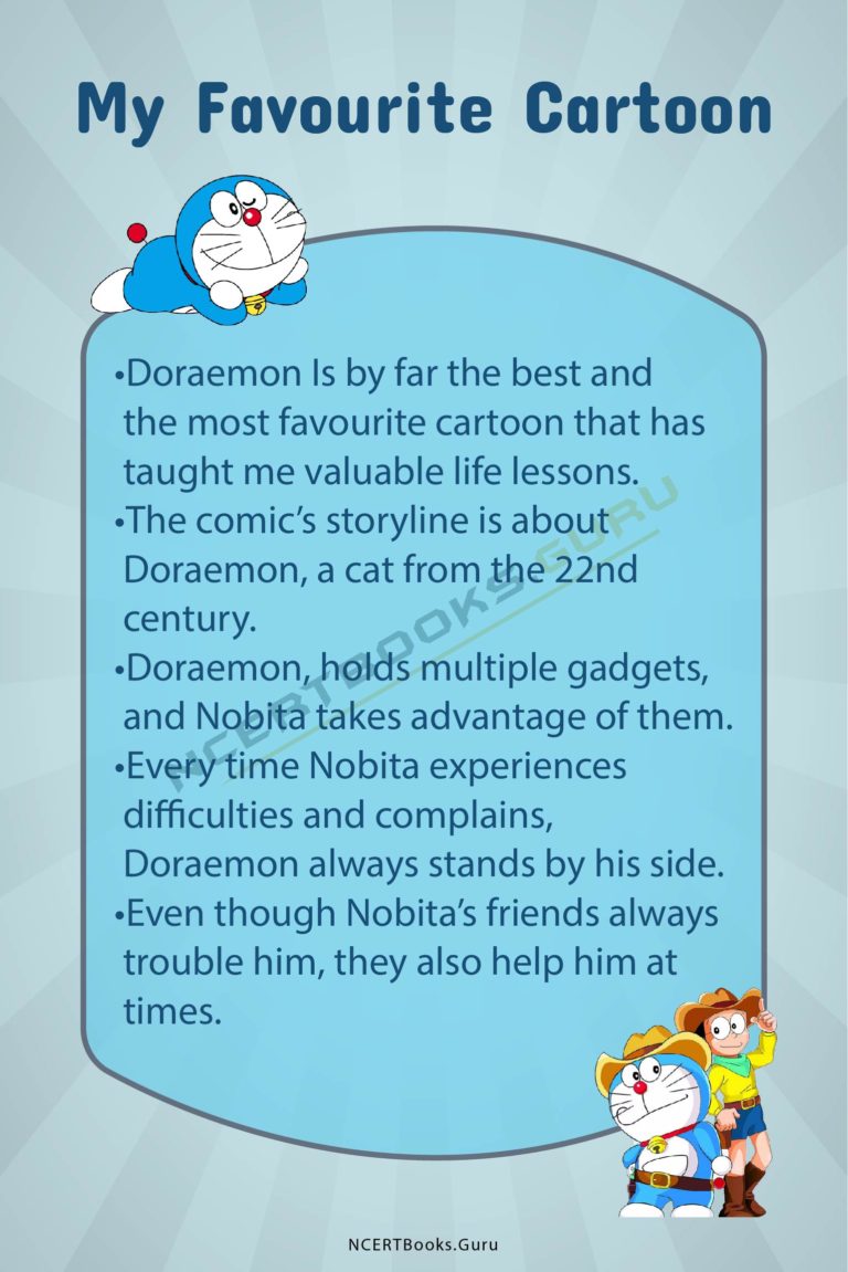 my favourite cartoon character essay for class 4
